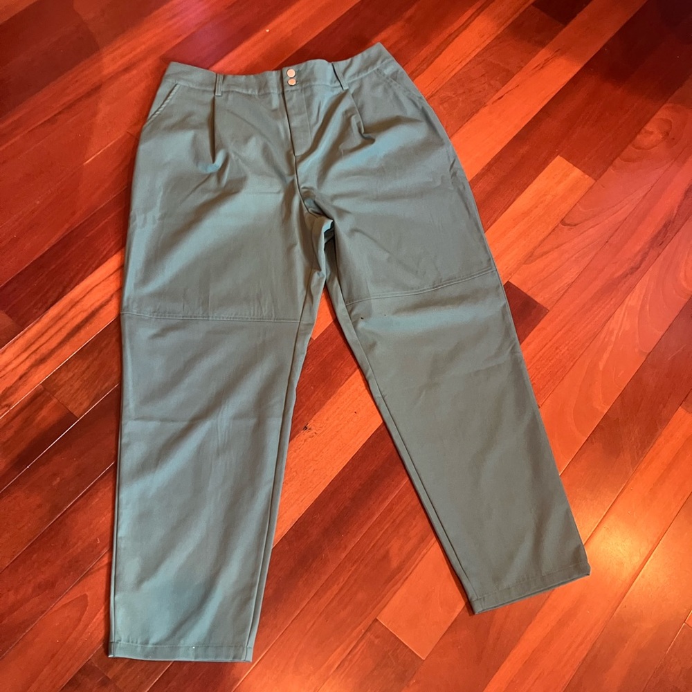 SHEIN Women's Olive Wide Leg Pants